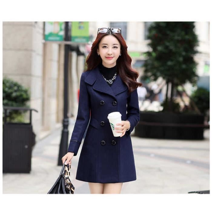 Manteau femme hiver bleu marine hotsell