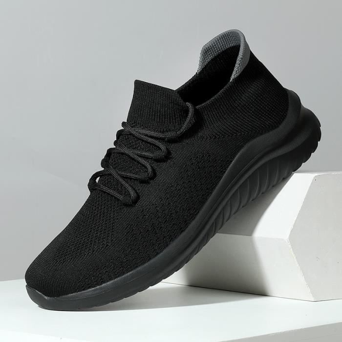 Fashionable black sneakers online