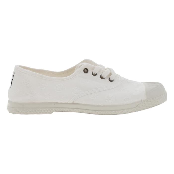 Natural World Baskets Natural World blanches à lacets - Enfant - Femme - Blanc - NATURAL WORLD - Textile