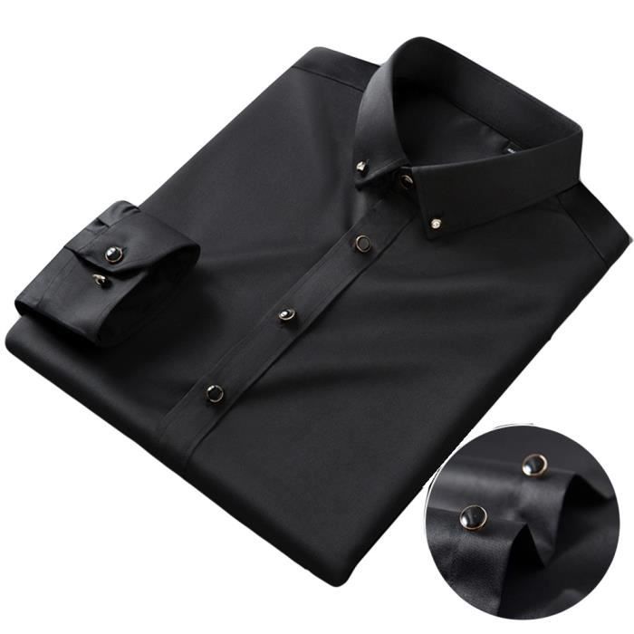 Chemise Homme APOONABA Manches Longues - Coton Regular Fit Business Casual