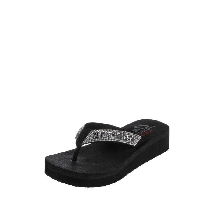 Tongs Femme Vinyasa Skechers Ref 56771 Noir Cdiscount Sport