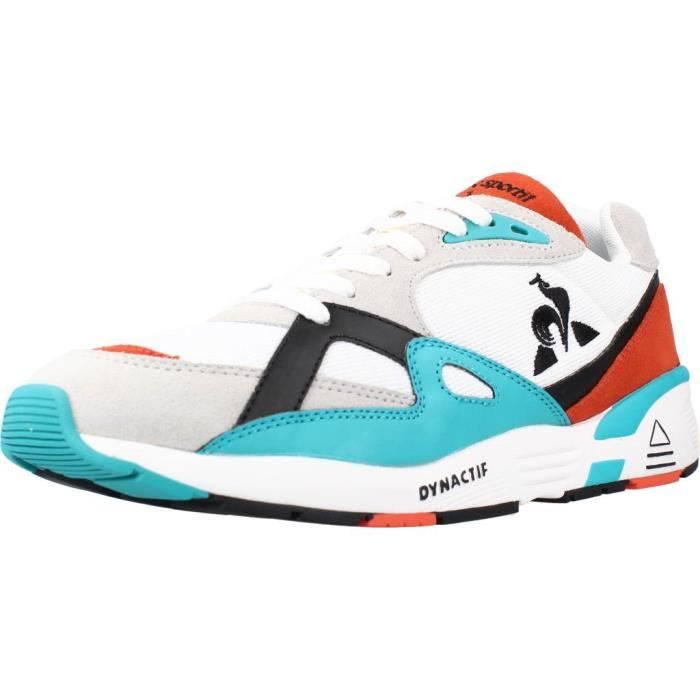 Basket Homme LE COQ SPORTIF 124841 Blanc Lacets Plat Blanc Cdiscount Chaussures