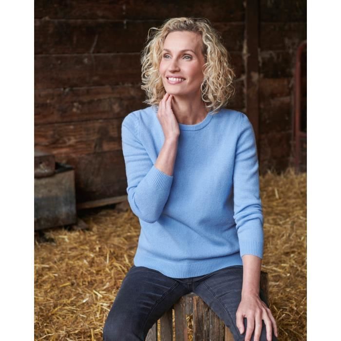 Pull Femme Proquip Col Rond En Laine D'agneau - Taille S - Couleur Corail - Neuf Avec étiquettes - Hydrofuge