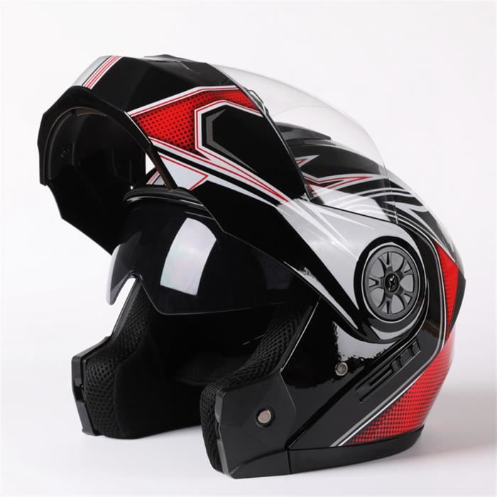 Casque De Moto Rcycle à Rabat, à Double Objectif, Complet, De Haute Qualite Approuve Par Le Dot