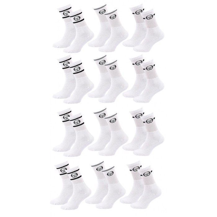 Lot De 4 Paires Chaussettes Tennis Femme 39-42 - Blanches Sportives, Coton Peigné Confortables Et Respirantes