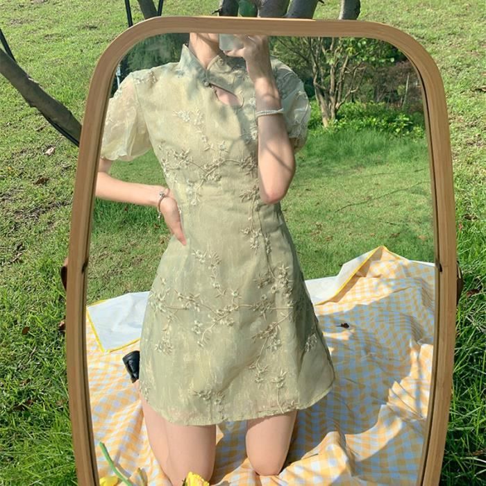 Robe Verte Free People Fake Love - Taille M - Occasion Très Bon état - Modèle Combo