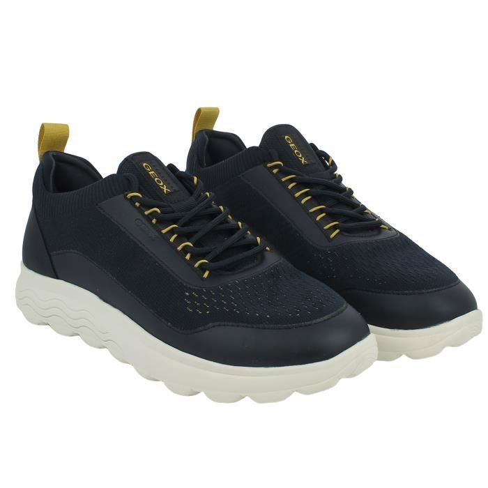 Geox Basket à Lacets - GEOX - U Spherica A Knitted - Homme - Bleu - Tela Elasticizzata