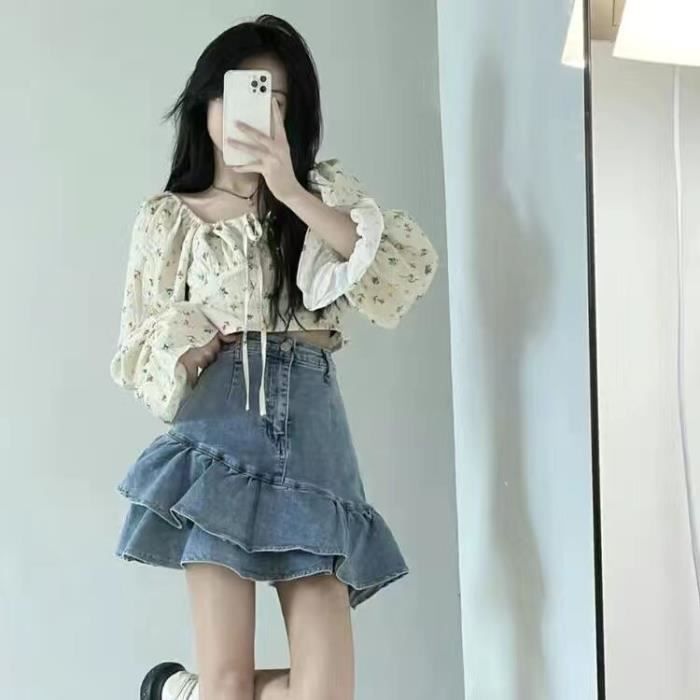 Jupe Mini jupe plissee a taille haute pour femmes tenue d ete Sexy Vintage style coreen de Tennis courte blanche D534934218 Blanc Cdiscount Pret a Porter