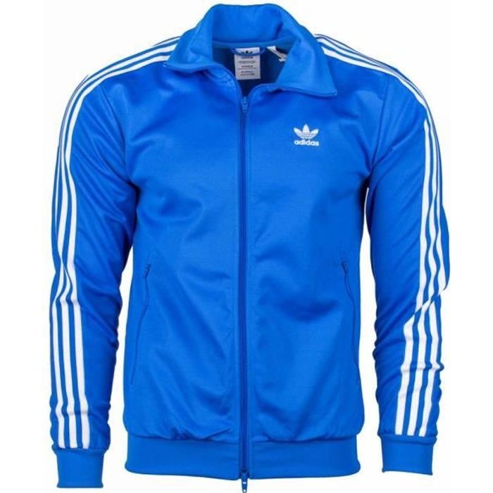 Veste de survêtement bleue Homme Adidas Déstockage|Espace des Marques