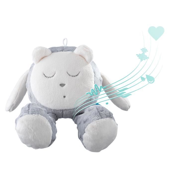 Nounours Aide Au Sommeil Myhummy Snoozy Gris Doudou Avec Bruits Blancs Endormissement Bebe Cdiscount Puericulture Eveil Bebe