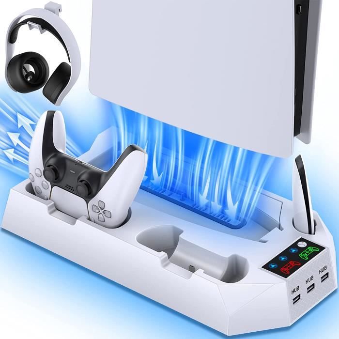 Ventilateur de refroidissement pour PS5, refroidisseur USB avec 3