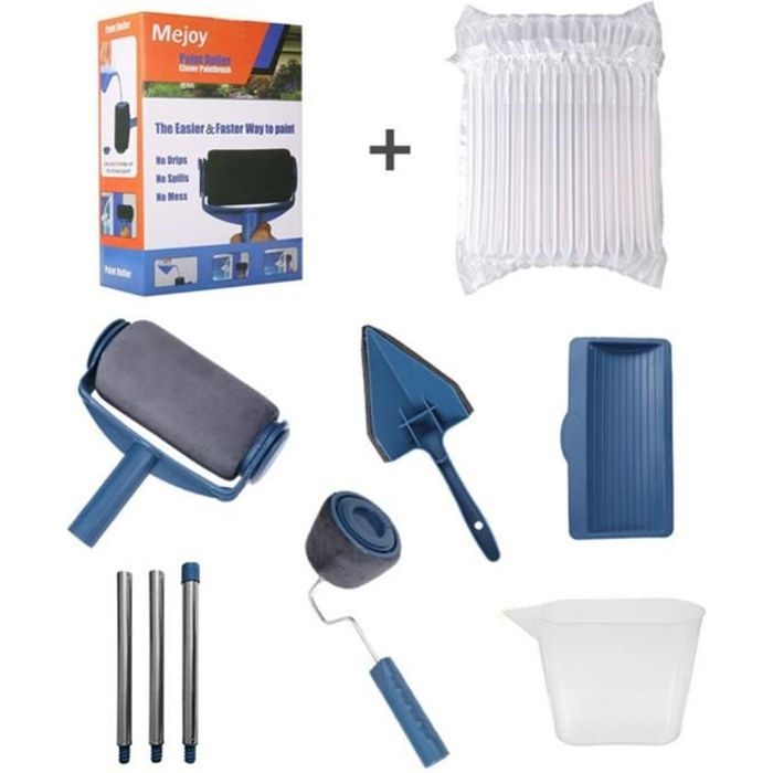 8pcs Rouleau Peinture avec Reservoir, Kit d'outils pour peinture Kit