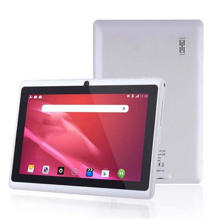 Tablette portable 7 pouces - Allwinner - A33 - Android - 512 Mo - 4 Go - Blanc