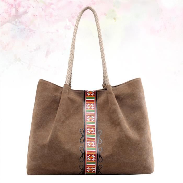 Sac à main en toile imprimée de mode Sac fourre--tout de grande capacit