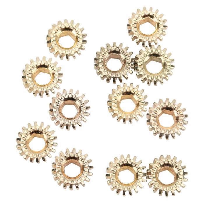Lot De 6 Mécaniques De Guitare En Métal – Engrenage Précis, Boîtier Robuste – Pour Guitares Classiques Et Folk – Accordage Et Intonation