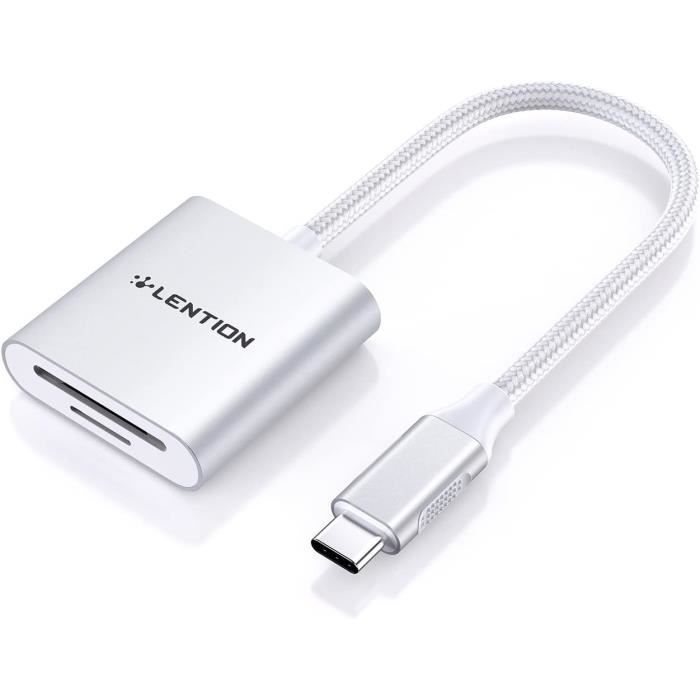 J1200 Lecteur De Carte Sd-Tf, Adaptateur Sd 3.0 Pour Sd-Sdhc-Sdxc-Micro Sd ...