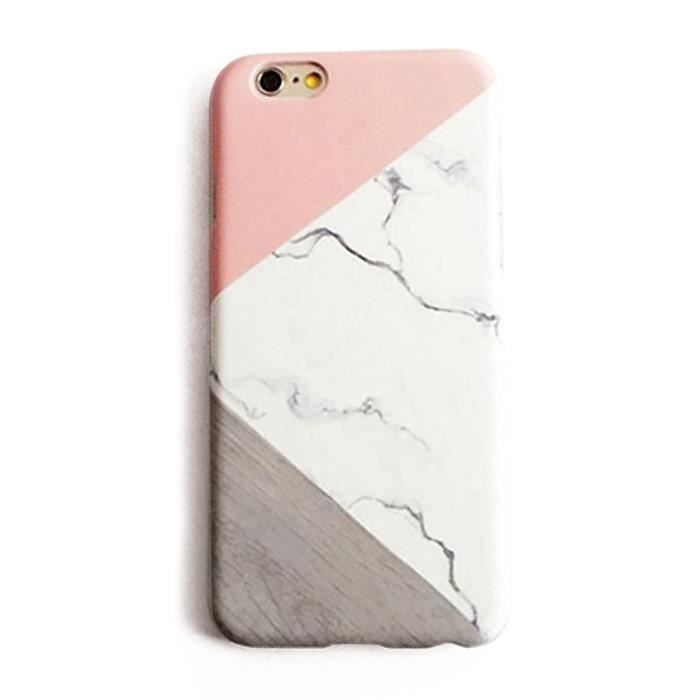 Coque IPhone 6 - Design Gouttes D'eau Rose, Effet Trompe-l'œil, Anti-choc
