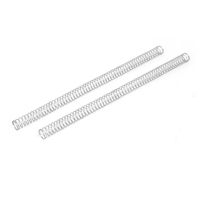Ressort De Compression En Acier Inox 304 - 0.8mm X 12mm X 305mm, Argenté, 2 Pièces (Uxcell)