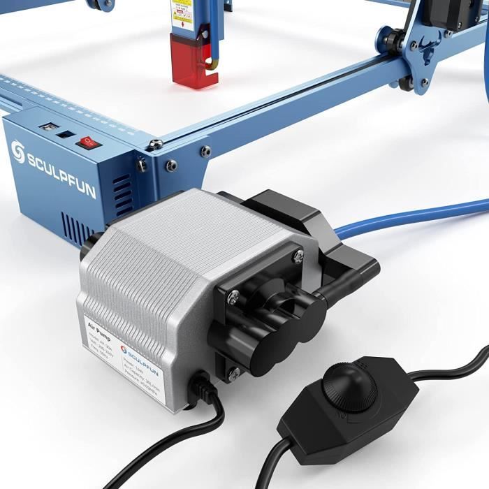 SCULPFUN Air Assist pour machine à graver laser SCULPFUN S10 – 30 L-min Air Assist pompe compresseur d'air pour laser Engraver e96