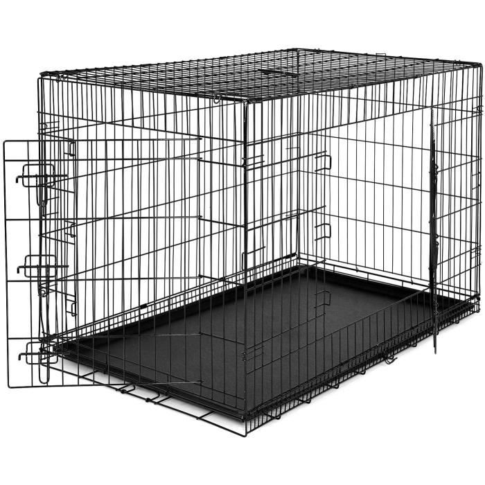 Meilleurs prix pour lionto Cage de Transport pour Chien Pliable, (3XL) 122x75x81 cm Noir21