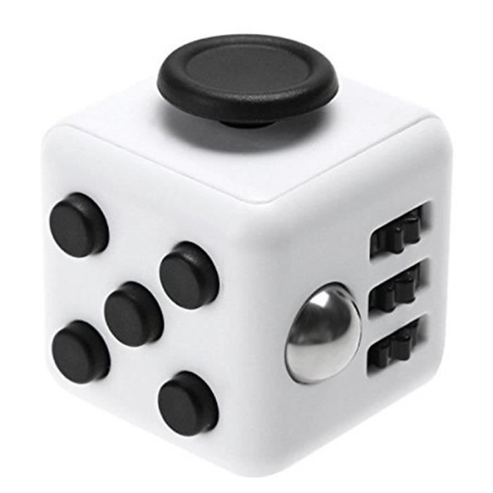 Fidget Cube 12 Côtés Anti-Stress – Doigt Sensoriel, Soulagement Anxiété, Enfants Adultes Autistes (Vert/Noir)