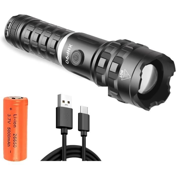 Lampe Frontale 18650 Rechargeable Lampe Frontale Rechargeable LED CREE XML- T6 - Puissante, Avec Batterie 18650, Pour Le Sport Et Le Bricolage Lampe Kare - Foto 6