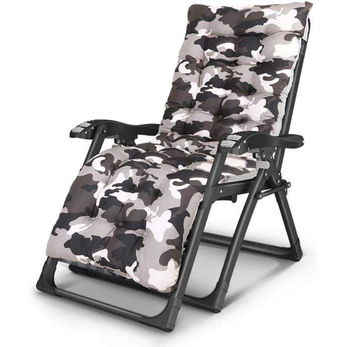 Chaise Zéro Gravité Pliable 200KG - Avec Coussin Et Rangement - Intérieur/Extérieur SUNYRISY