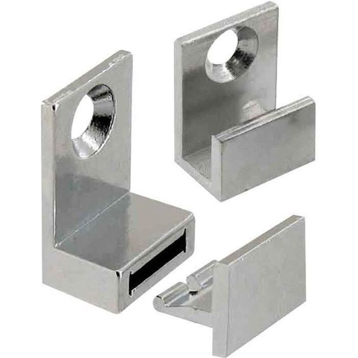 Patte à glace - laiton chromé - 15 mm