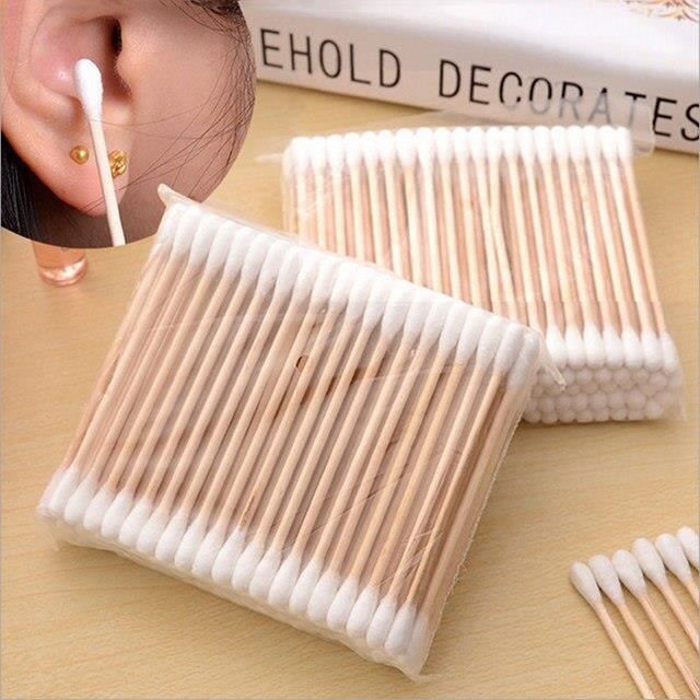 COTONTIGE,Coton tiges Double tête en bois pour femmes, 5 paquets — free download