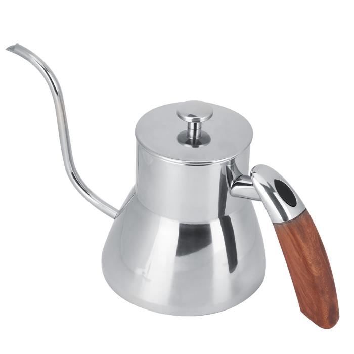 LEH Bouilloire à café Bouilloire à eau en acier inoxydable argenté de ...