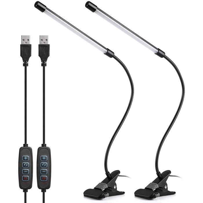 2 Lampade LED Di Sicurezza A Clip, Con Modalità Fissa E Lampeggiante, Per Corsa, Cane, Bicicletta, Notte, Colore Nero, Dimensioni Compatte