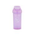 Twistshake Tasse à bec avec paille - Bébé - 360 ml - Biberon étanche - Tasse à bec sans BPA - Entraînement - Enfants -6m+ - Violet-1
