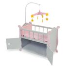 Bayer Design Lit De Poupée En Bois Princesse Rose – Pour Poupées Jusqu'à 46 Cm, Dimensions 50x33x26 Cm – Dès 3 Ans