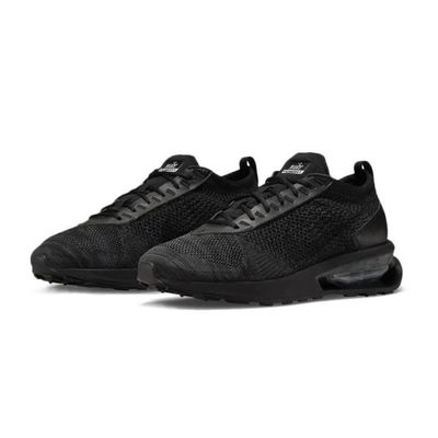 Sportscene Nike Chaussure De Basket Basket Nike AIR MAX FLYKNIT RACER Noir  Cuir Lacets Noir
