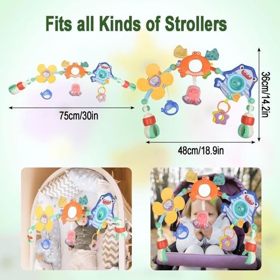 Arche de Poussette, Jouets musicaux Mobiles Honeybee Crib, Jouet à emporter avec Support d'activité sensorielle Pliable réglable pour transats, siège Auto et Landau | Rakuten Arche de Poussette, Jouets musicaux Mobiles Honeybee Crib, Jouet à emporter avec Support d'activité sensorielle Pliable réglable pour transats, siège Auto et Landau | Rakuten