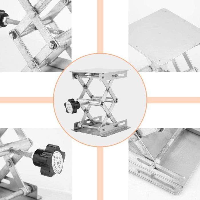 Plateforme Tournante Pour Peinture, Ajustable En Hauteur, En Acier Inoxydable, Hyper Résistante, Support à Bombe