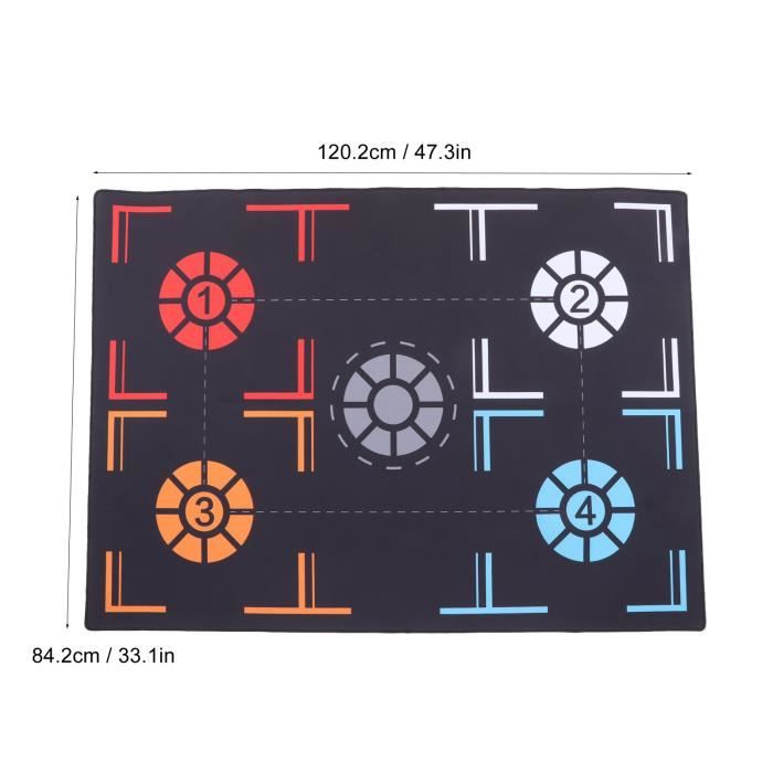 Tapis D’entraînement De Basket-ball – 120x86 Cm, Caoutchouc Antidérapant, Avec Bandoulière – Silencieux Et Portable