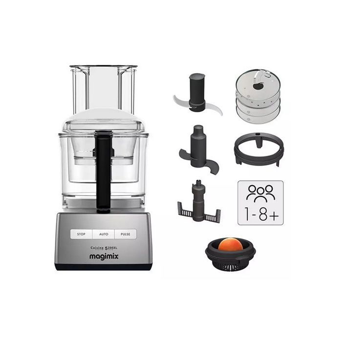 Robot Multifonction Magimix CS 5200 XL - Chrome Mat - 3 cuves en 1