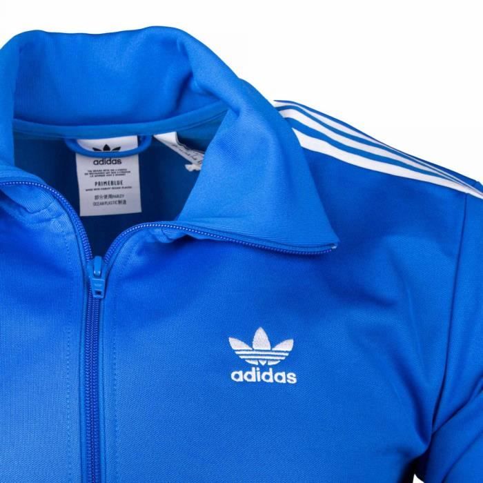 Veste de survêtement bleue Homme Adidas Déstockage|Espace des Marques