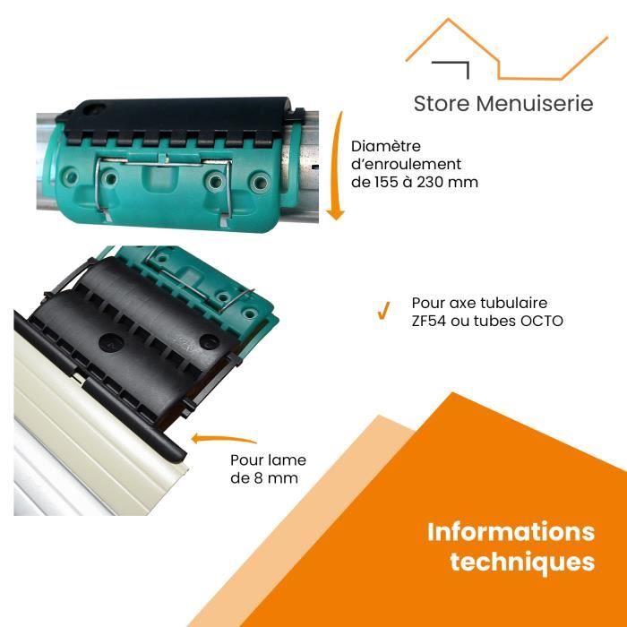 Lot 1 Attache tablier piece volet roulant verrou 1 maillon clicksur ZF - Bricolage