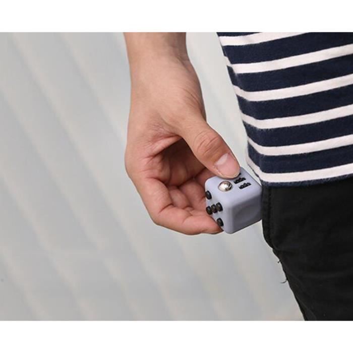 Lot De 2 Fidget Cubes Anti-stress – Noir Et Blanc – Interrupteur Magnétique – 3,3 Cm – Pour Adultes Et Enfants – Réduit L'anxiété