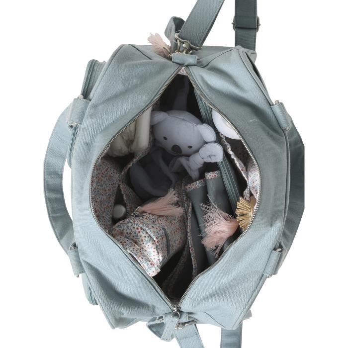VERTBAUDET Sac langer multipoches Family bleu TU Cdiscount