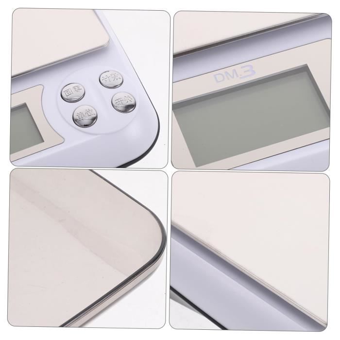 Plateaux De Pesée Pour Balance électronique - 2 Pièces Plastique Transparent, 18,5x17,5x5,5 Cm - Pour Cuisine, Pâtisserie, Fruiterie