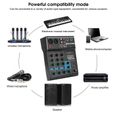 EBTOOLS Table de mixage 4 canaux Mélangeur Audio 4 Canaux Console de Mixage Stéréo USB avec Carte Son pour Maison Ordinateur-2