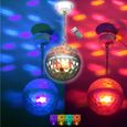 Pack de 3 jeux de lumière Double effet ASTRO CRYSTAL + téléc PA DJ SONO MIX LED idéal soirée mariage anniversaire bar club disco-2