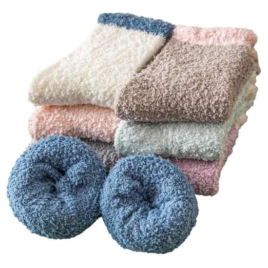 TYXHXTF 8 Paires Chaussettes Chaudes Femme - Thermiques, Taille Unique 35-42 - Pour Maison, Hiver