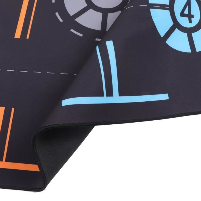 Tapis De Basket Antidérapant, Silencieux, 67x92cm, épais 2mm, En Caoutchouc Noir, Avec Repères Pour Améliorer Le Dribble Des Enfants (-150cm)