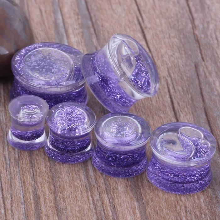 Ecarteur Oreilles Plusieurs Tailles, Tunnel Oreille Acrylique 2 Pièces