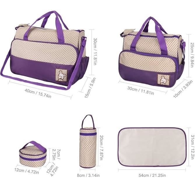5 pcs Bébé Ensemble de sacs, hôpital Maternité Ensemble de sac en 5 pcs Bébé Ensemble de sacs, hôpital Maternité Ensemble de sac en