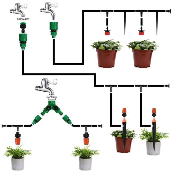 1 Ensemble Système D'irrigation Goutte À Goutte Bricolage - Temu Belgium